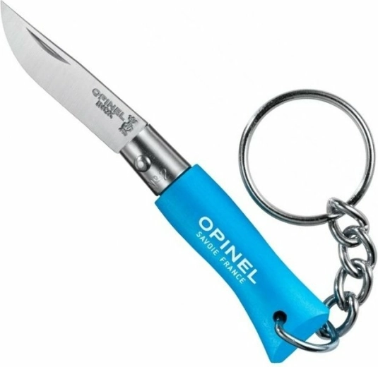 Opinel N°02 VRI breloc cyan – cuțit de buzunar pentru chei