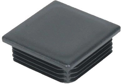 Dop pătrat 60 mm din LDPE, negru