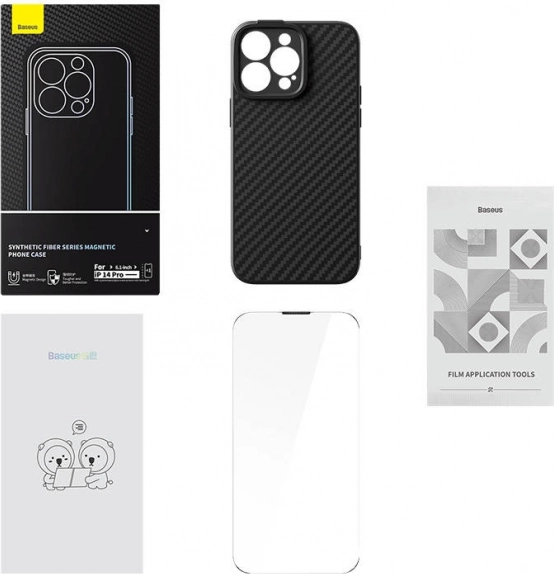 Carcasă magnetică Baseus pentru iPhone 14 Pro negru