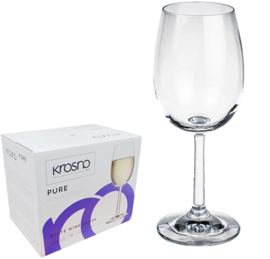 Set de pahare pentru vin alb Krosno Pure 280 ml – 6 buc