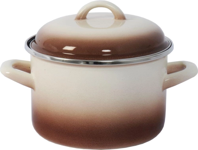 Oală cu capac 18 cm 3 l CAPUCCINO
