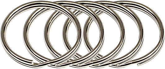 Inel pentru chei 25 mm, nichelat (50 buc)