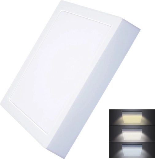 Solight mini panou LED aplicat, pătrat, CCT, 24 W, 1800 lm