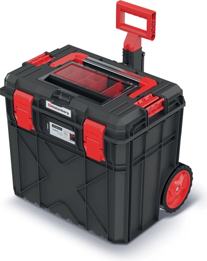 Troler pentru unelte cu roți X-Block Alu Log, negru