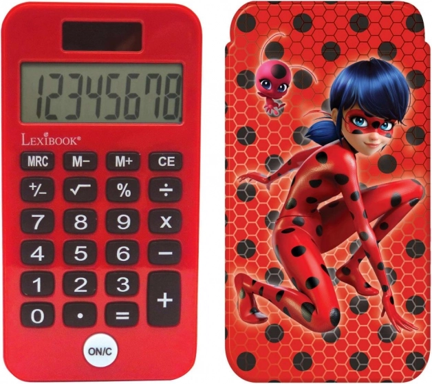 Calculator de buzunar Buburuza Miraculoasă cu capac de protecție