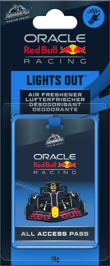 Odorizant auto suspendat Armor All Oracle Red Bull Lights Out – All Access Pass cu șnur