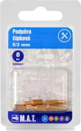 Suport tip diblu pentru rafturi 5/3 mm din alamă (8 buc)