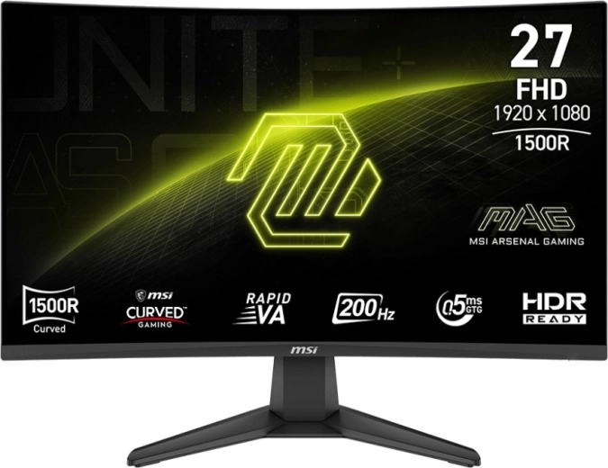 Monitor gaming curbat 27" MAG 276CF E20, Full HD, 200 Hz, negru