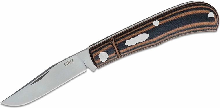 CRKT Venandi Brown cuțit de buzunar pliabil 8 cm, negru-maro, G10