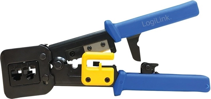 Clește de sertizat LogiLink pentru RJ11/RJ12/RJ45 (EZ) cu clichet și tăietor