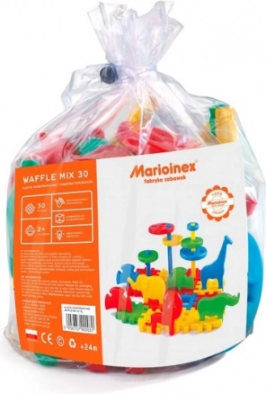 Set de construcție MARIOINEX Wafle Mix 30 – set ZOO
