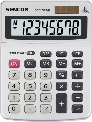 Calculator de birou Sencor cu alimentare duală