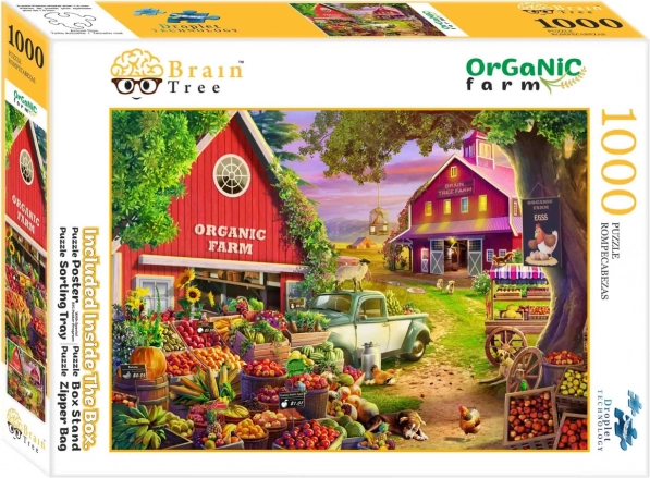 Puzzle BRAINTREE fermă bio – 1000 piese