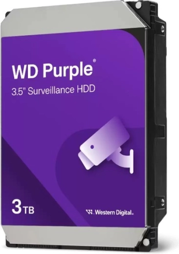 Hard disk Western Digital WD Purple 3 TB 3,5" pentru monitorizare