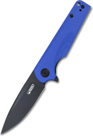 Kubey Wolverine KU233F cuțit de buzunar 7,4 cm, Dark Stonewash, G10 albastru cu clemă