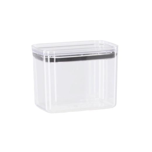 Cutie de depozitare dreptunghiulară din acril 1,5 l cu capac solid