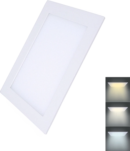 Panou LED mini pătrat Solight pentru tavan fals, CCT, 18 W