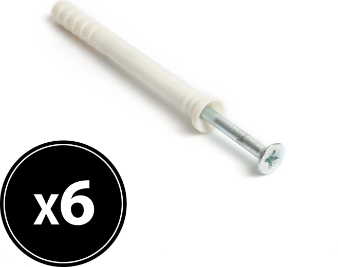 Diblu cu fixare prin batere 8 × 80 mm, 6 buc.