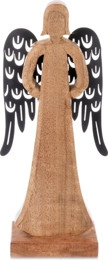 Figurină înger din lemn de mango 32,5 cm