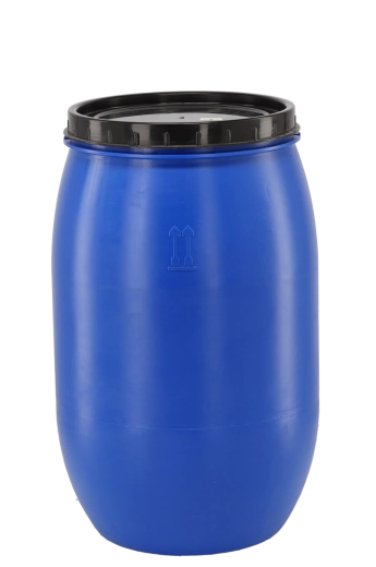 Butoi din plastic 120 l cu capac înșurubabil