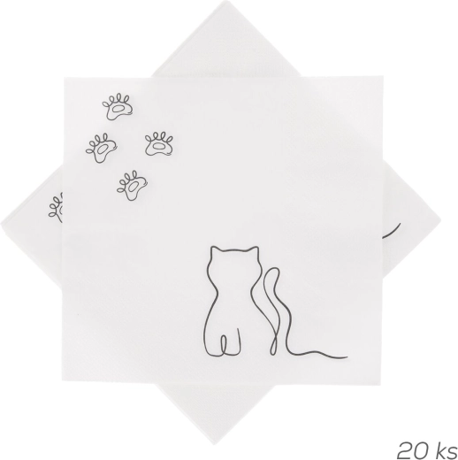 Șervețele de hârtie MICKA 33 × 33 cm, 20 buc