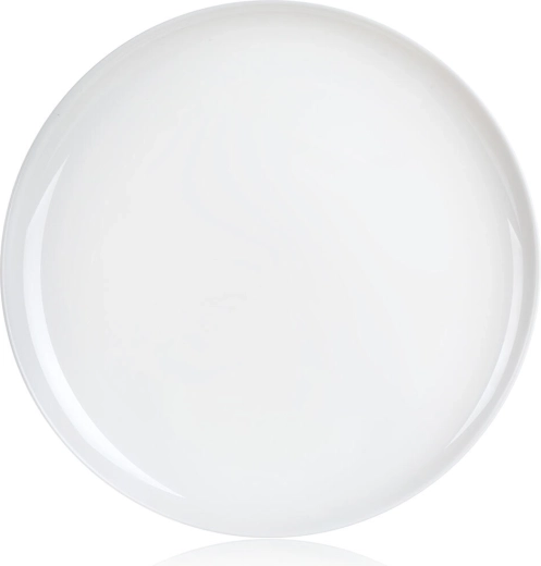 Farfurie de pizza din sticlă 32 cm FRIEND'S TIME, albă