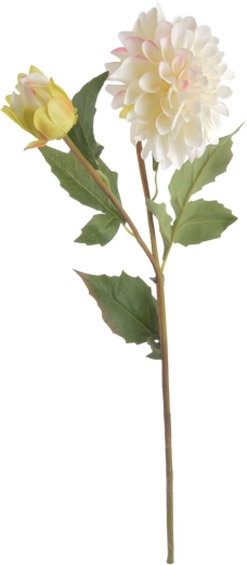 Floare artificială dahlie albă 68 cm