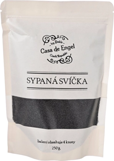 Ceară neagră granule pentru realizarea lumânărilor cu 4 fitiluri (250 g)