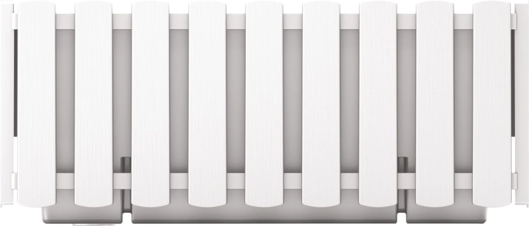 Jardiniere de grădină BOARDEE Fencycase 38 cm albă