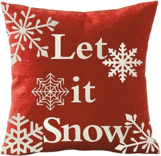 Husă decorativă pentru pernă Let It Snow