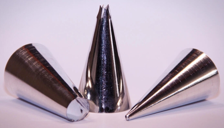 Set de 3 duze de decorare, tablă cositorită, mix de forme