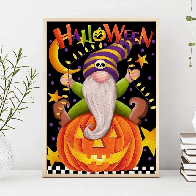 Broderie cu diamante/ tablou 5D/ Mozaic cu diamante/ Pictură cu diamante - Halloween, mărime 40x50 cm
