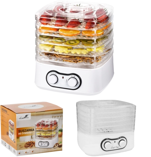 Deshidrator de alimente cu 5 niveluri 250 W 25 × 24 × 22 cm