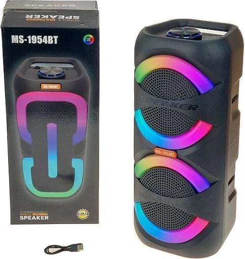 Difuzor bluetooth portabil MS-1954BT cu iluminare RGB