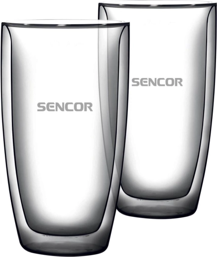 Set Sencor de pahare termice pentru cafea latte, 380 ml