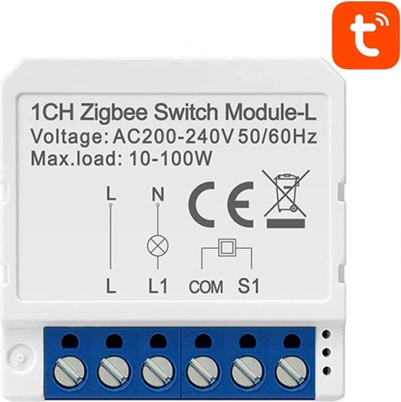 Modul inteligent de comutare ZigBee Avatto LZWSM16-W1 Fără neutru TUYA
