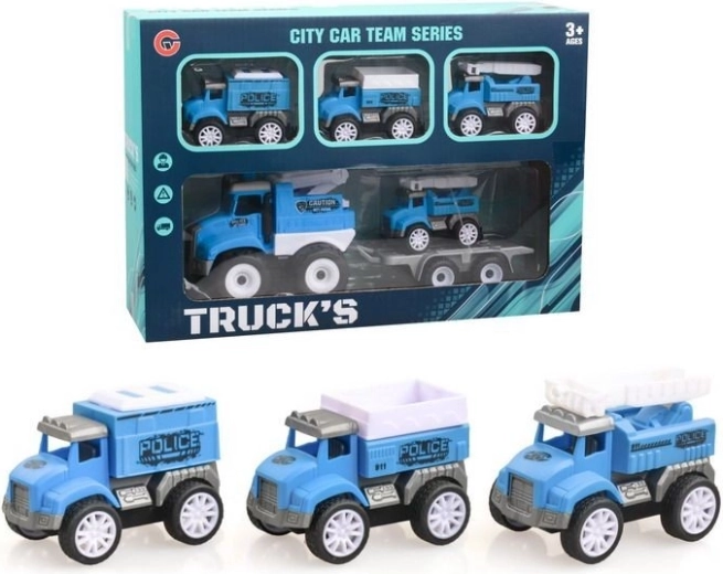 Set de vehicule de poliție (4 vehicule)