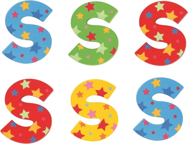 Bigjigs Toys literă din lemn Steluță S