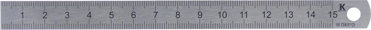 Riglă de oțel 300 mm INOX Kmitex