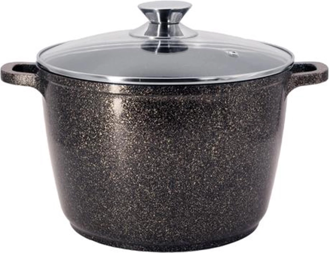 Oală cu capac Kitchisimo 24 cm aluminiu cu suprafață ceramică