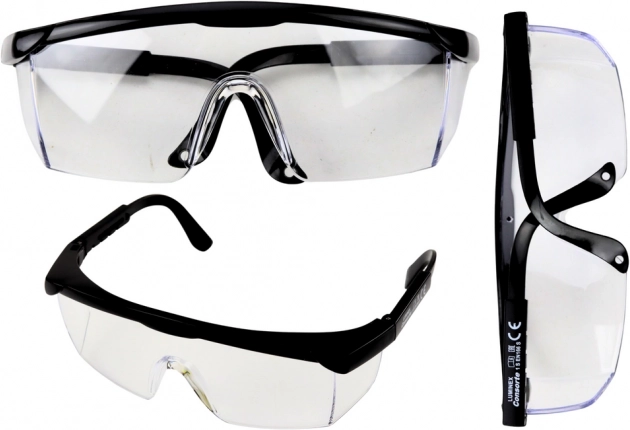 Ochelari de protecție cu brațe reglabilă negre