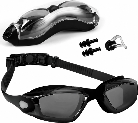 Ochelari de înot Renew force anti-fog cu filtru UV (negri) - 1 bucată