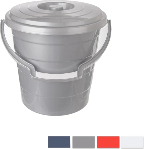 Găleată din plastic Hobby cu capac 20 l (mix de culori)