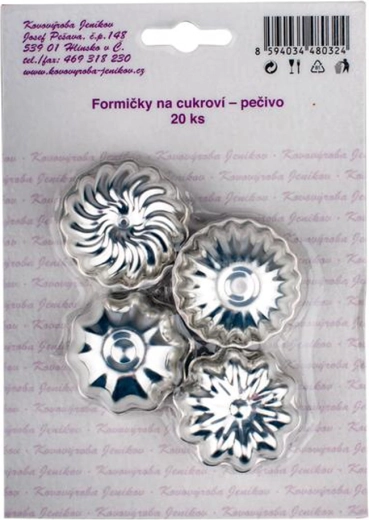 Set de forme pentru prăjituri 4 cm, 20 buc