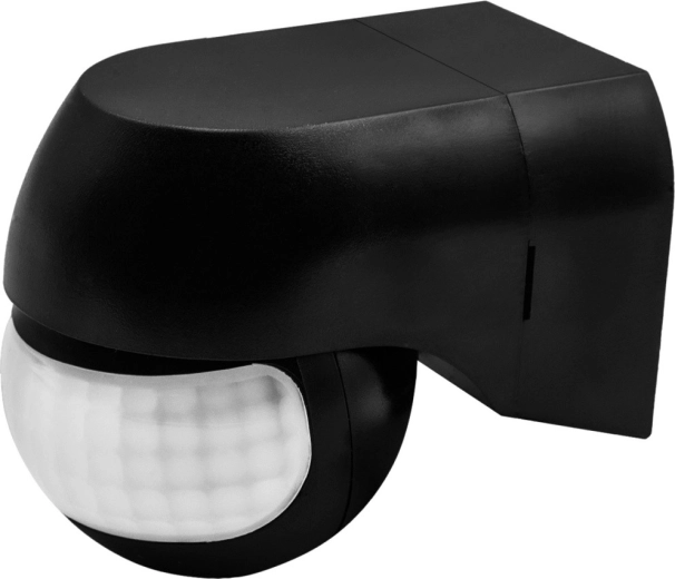 Senzor de mișcare PIR cu infraroșu Maclean 180° pentru 12–24 V DC - 1 bucată