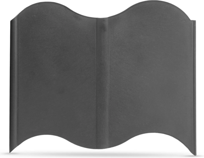 Bordură de grădină din plastic negru 15 × 14 cm – 20 de bucăți