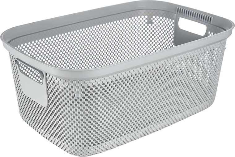 Coș pentru rufe curate gri 53 × 34,5 × 22,5 cm