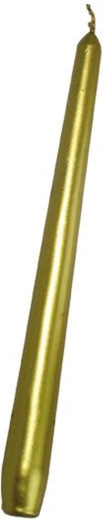 Lumânare conică Provence aurie 24,5 cm