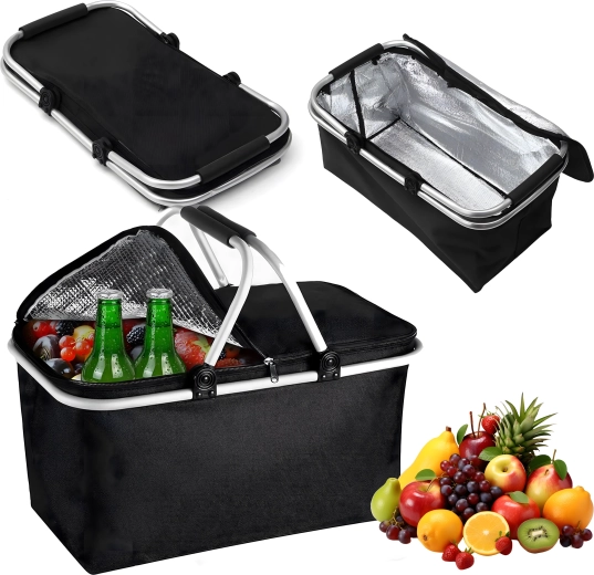 Coș termic pliabil pentru picnic și cumpărături