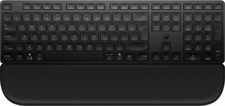 HP 580K tastatură wireless multi‑device cu reazem magnetic pentru încheieturi
